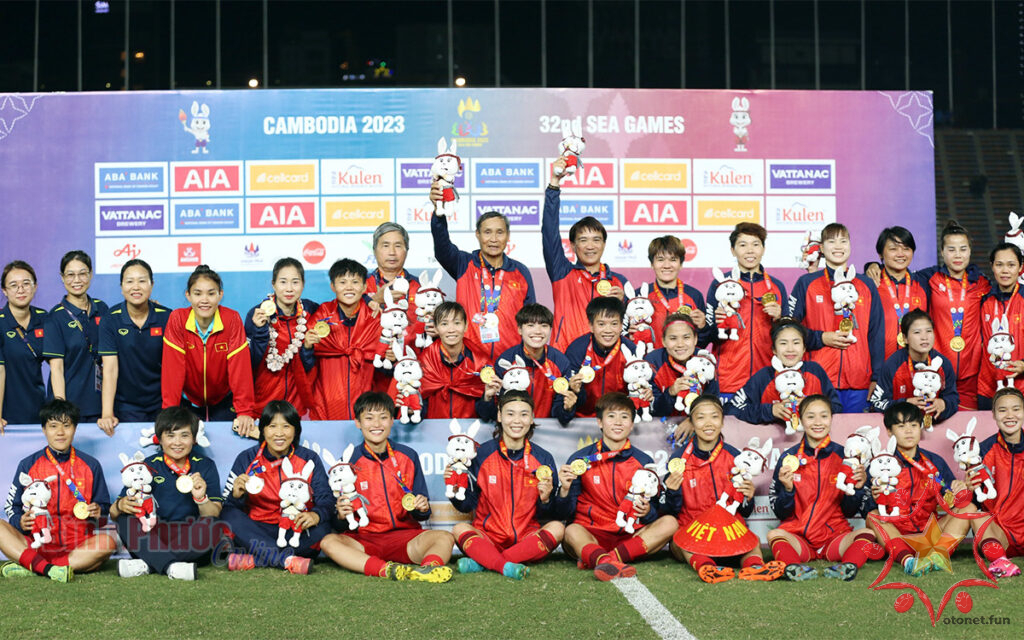 Đội tuyển nữ Việt Nam giành HCV SEA Games lần thứ tư liên tiếp tại SEA Games 32 Campuchia
