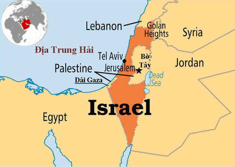 bản đồ nước israel