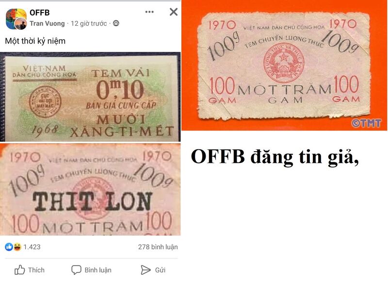 OFFB đăng tin giả