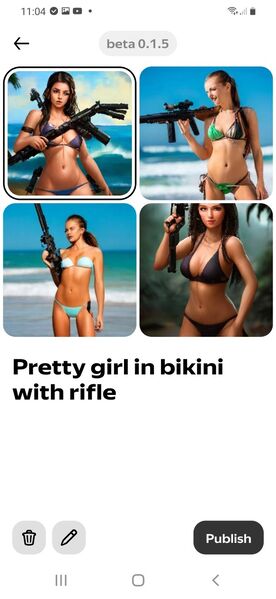 PrettyGirlBikiniWithRifle YandexMasterPiece