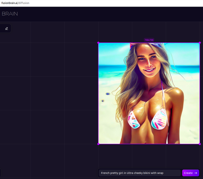 FrenchPrettyGirl UltraCheekyBikiniWrap SherbankKandinsky21