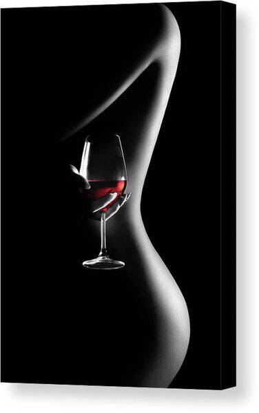 nude woman red wine 3v2 johan swanepoel canvas print nude woman red wine 3v2 johan swanepoel canvas print