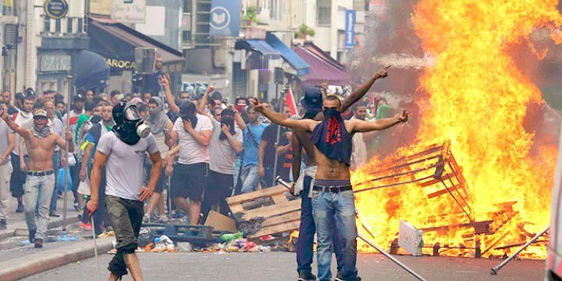 Riots French Muslim youths rioting in Paris during a July 2014 anti Israel demonstration Riots French Muslim youths rioting in Paris during a July 2014 anti Israel demonstration